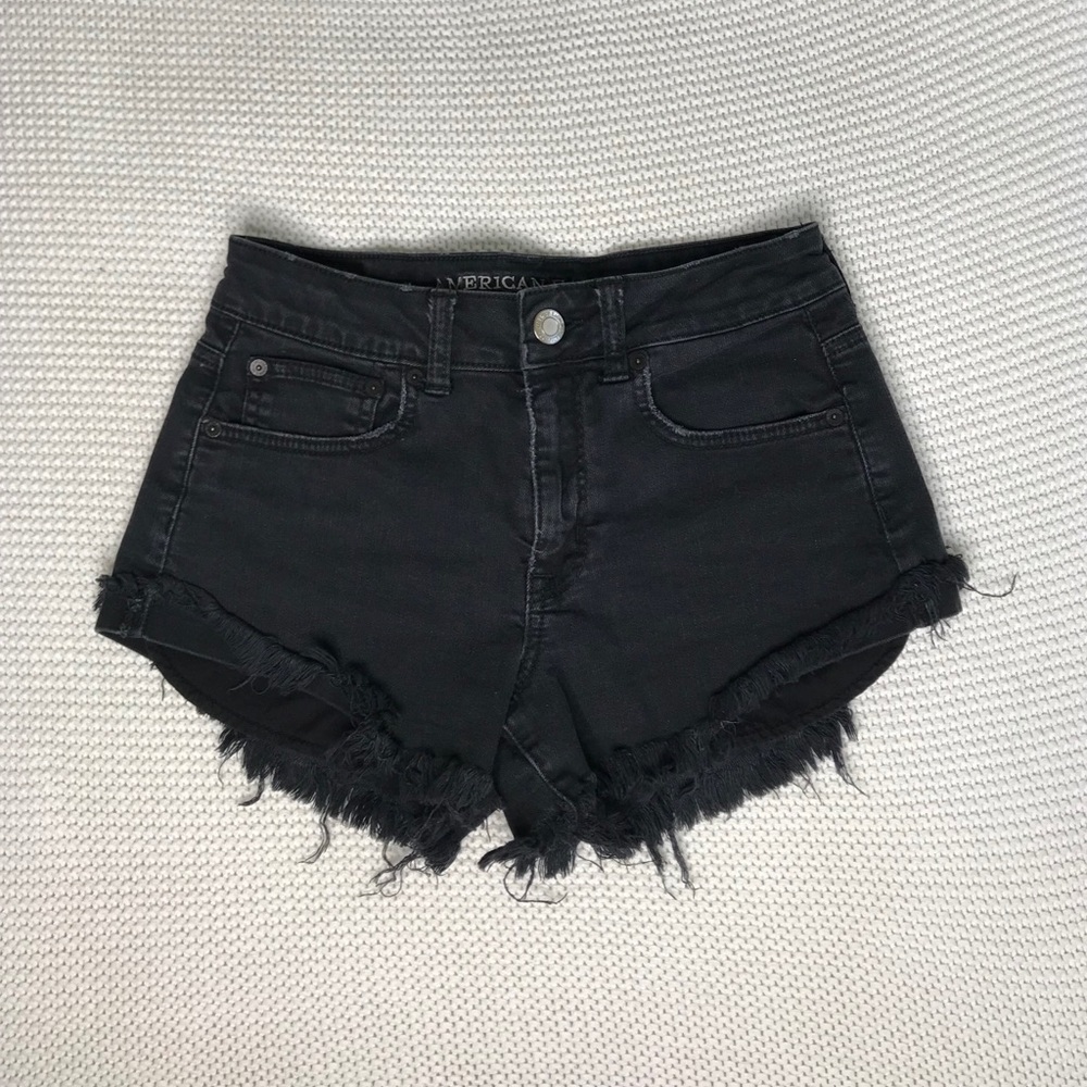 American Eagle Stretchy Black Shorts